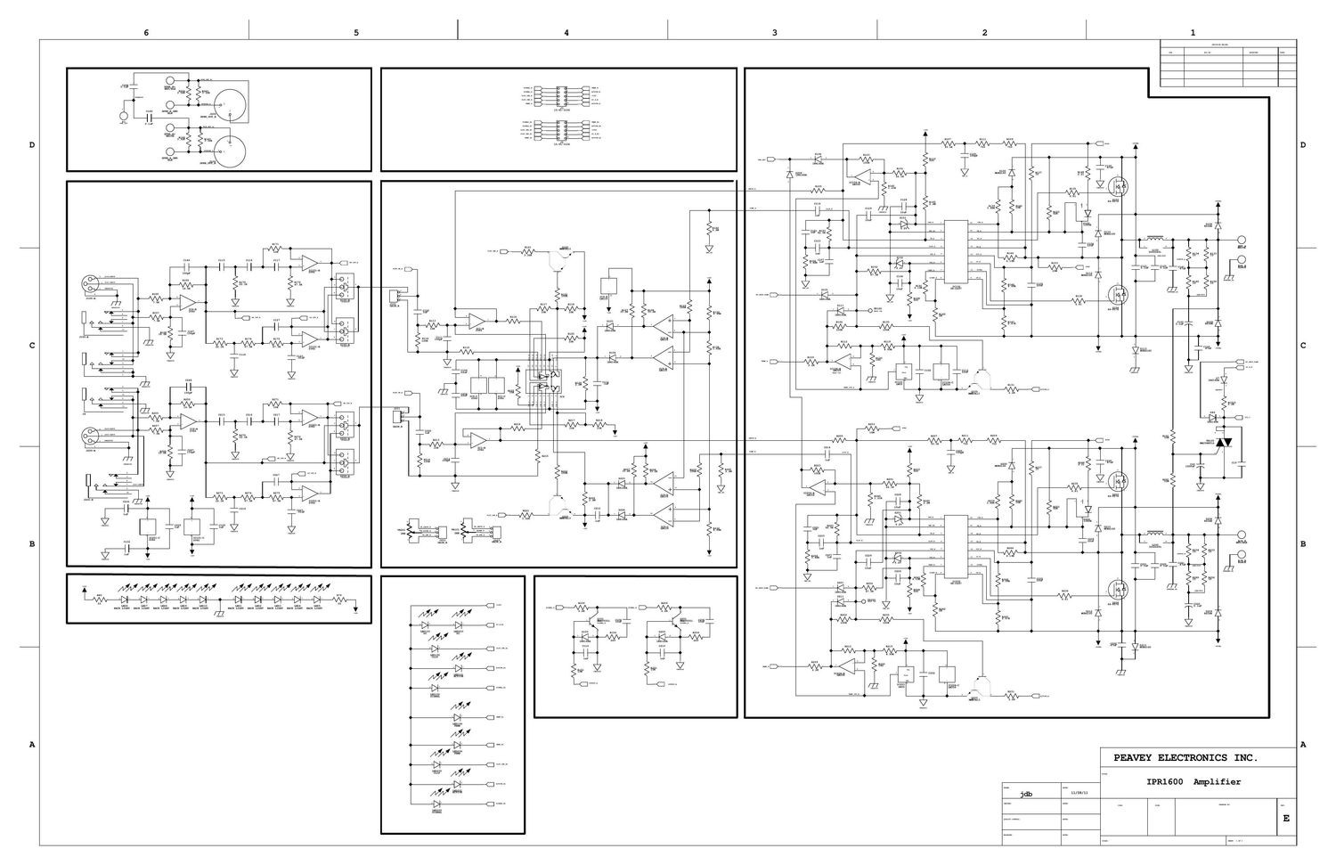 Peavey IPR 1600 Schematics