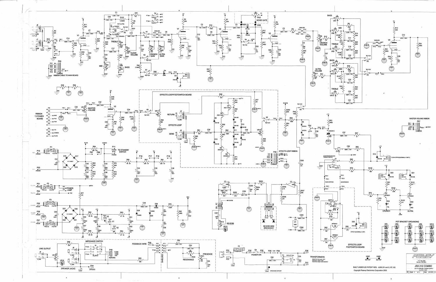 Peavey JSX 212 Combo Service Manual