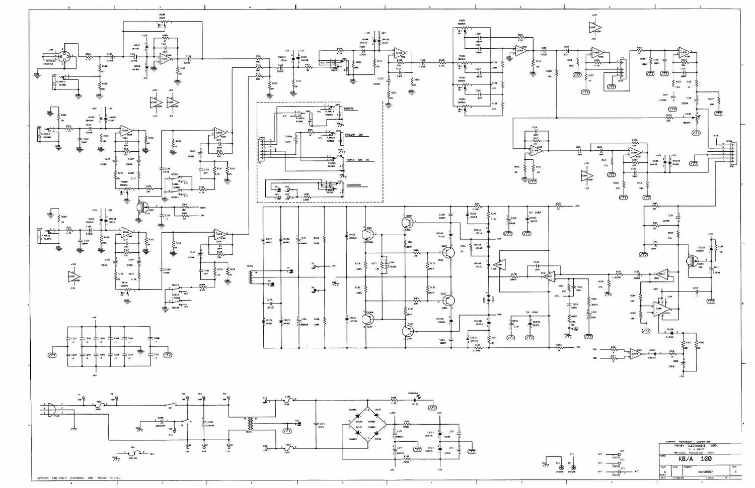 Peavey KB 100 amp