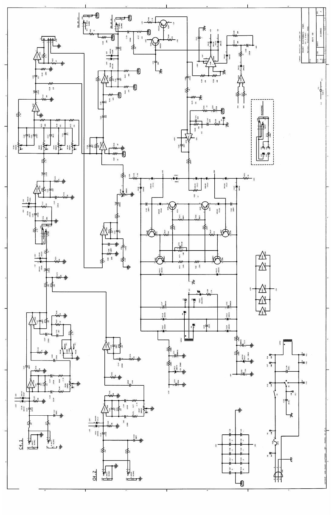 Peavey KBA 60 Schematic