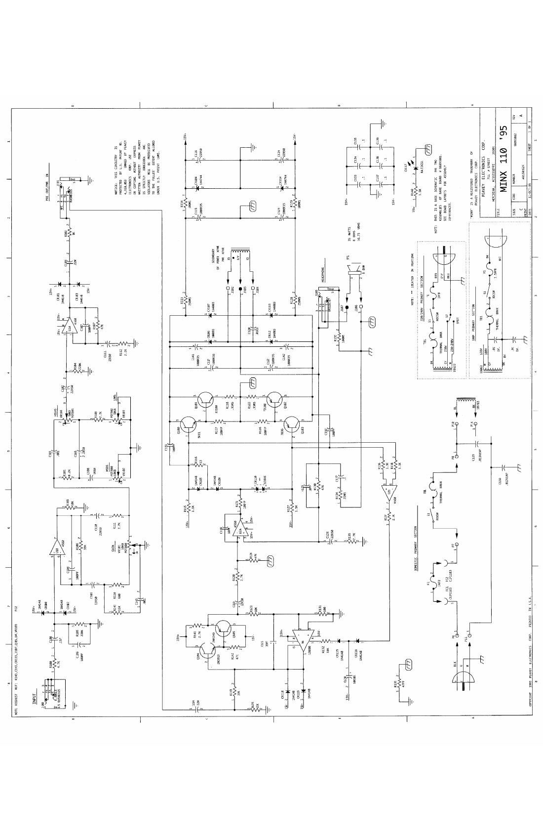 Peavey Minx 110 Schematic