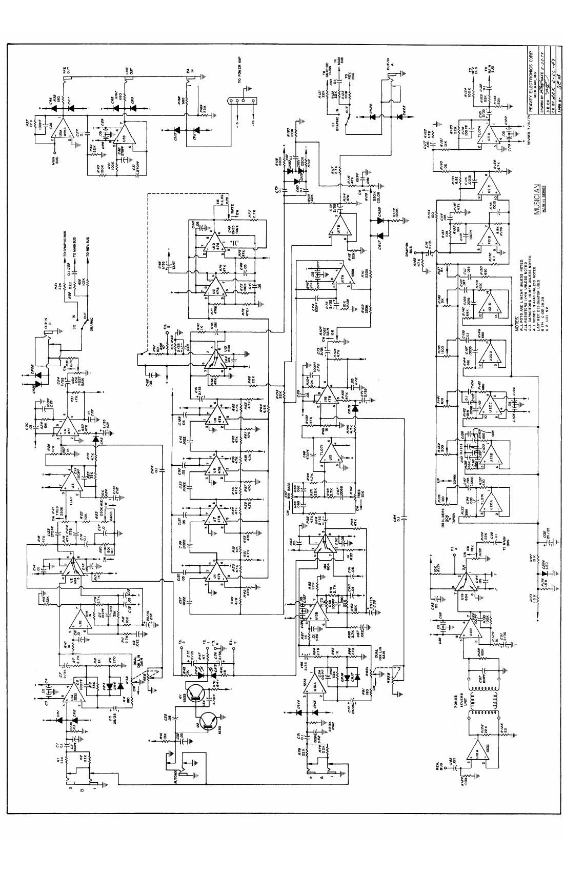 Peavey Musician MKIII Series Schematics