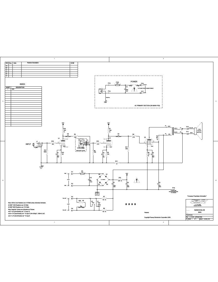 Peavey Nanovalve Schematic