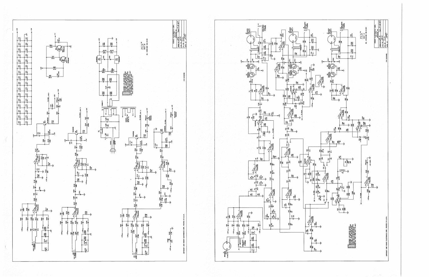 Peavey PCS Crossover Schematic