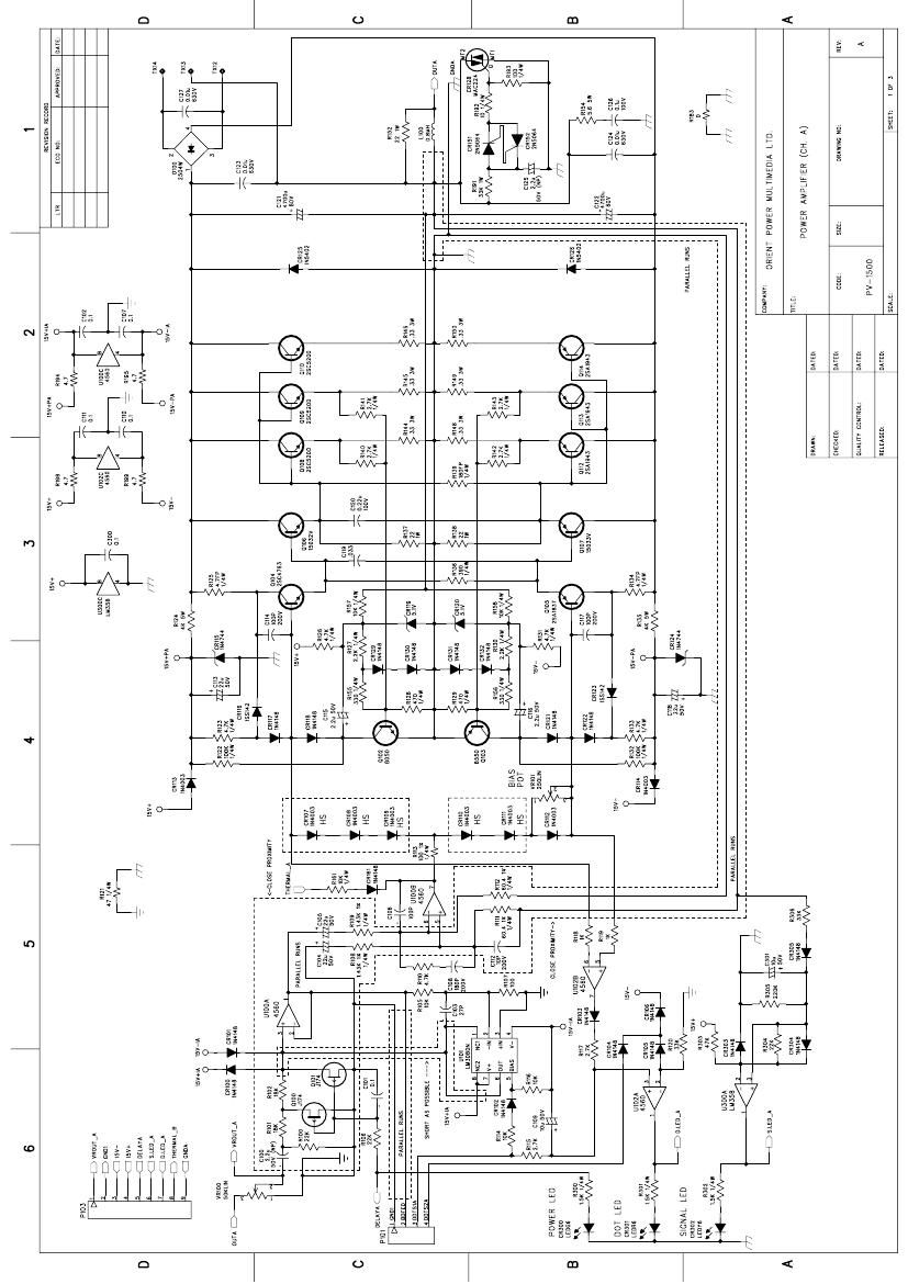 Peavey PV 1500 Schematics