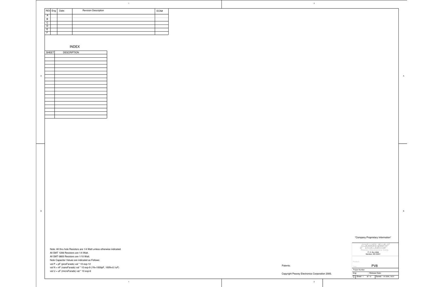 Peavey PV 8 Mixer Service Manual