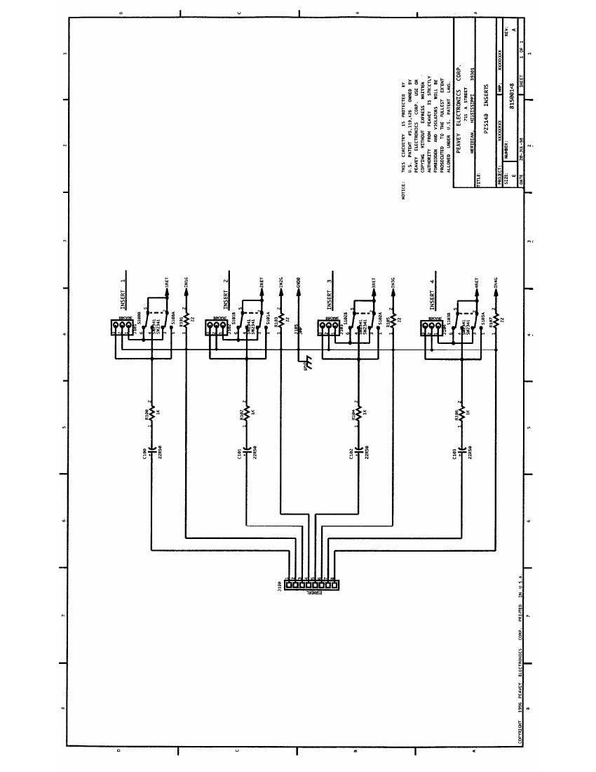 Peavey PZS140 Schematics