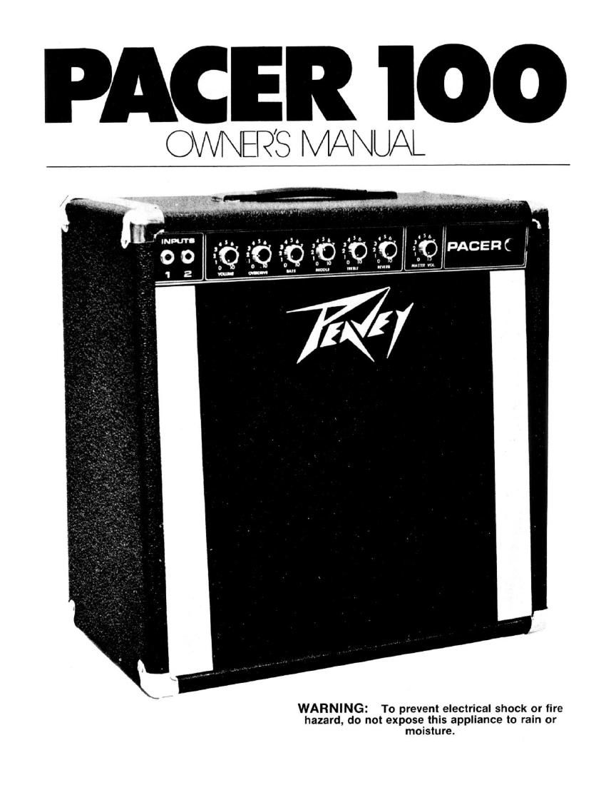 Peavey Pacer 100 Schematic