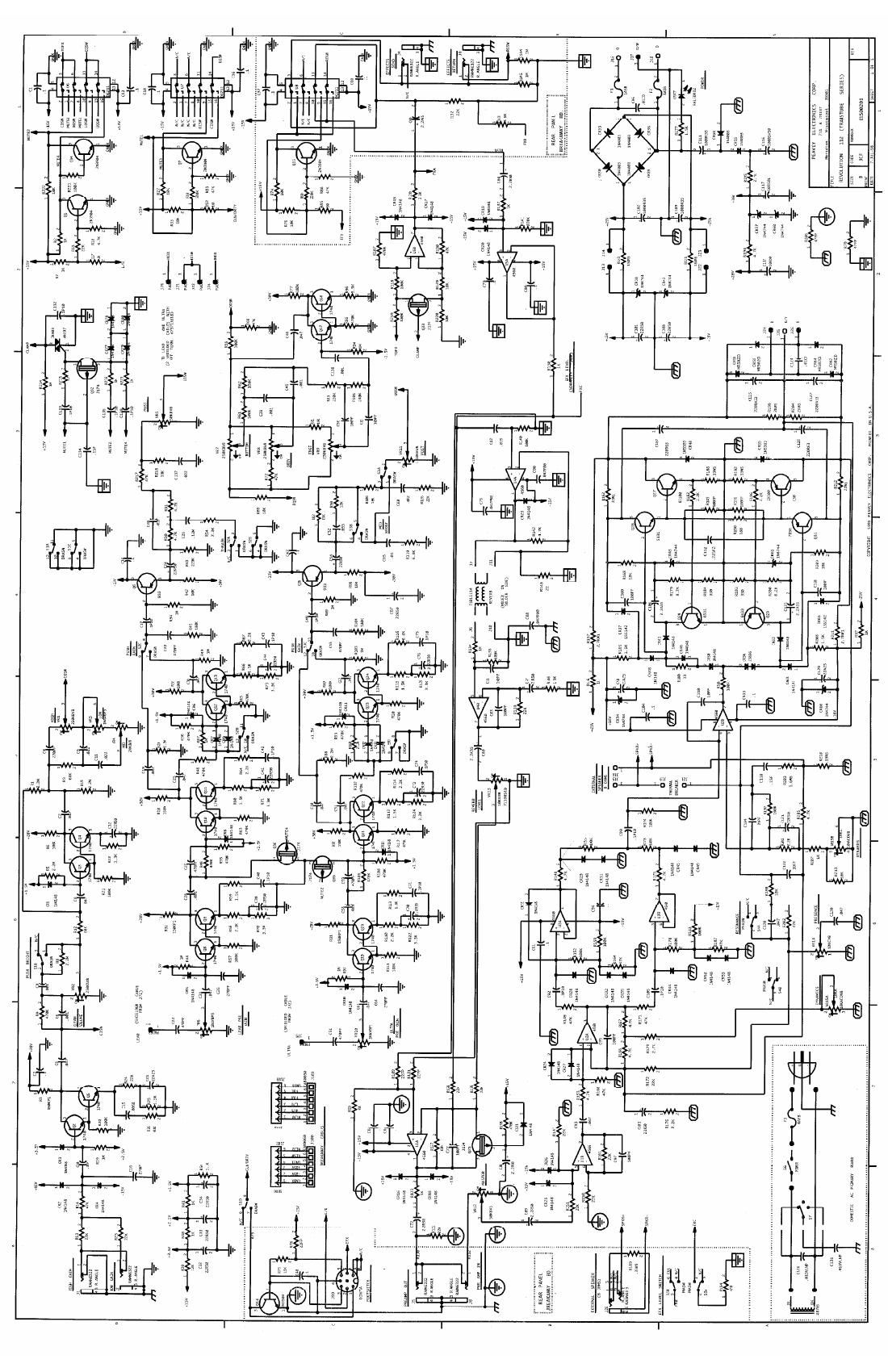 Peavey Revolution 112 Transtube Series 7 98 Schematic