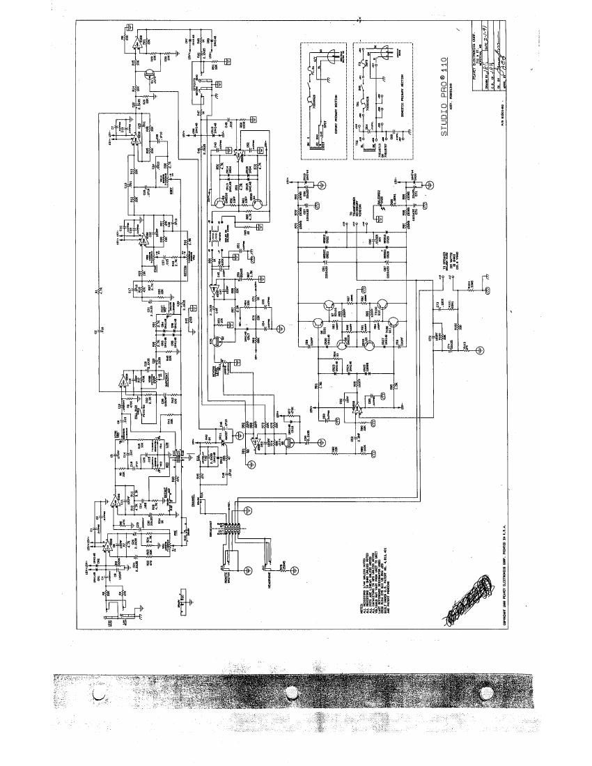 Peavey Studio Pro 110 Schematic