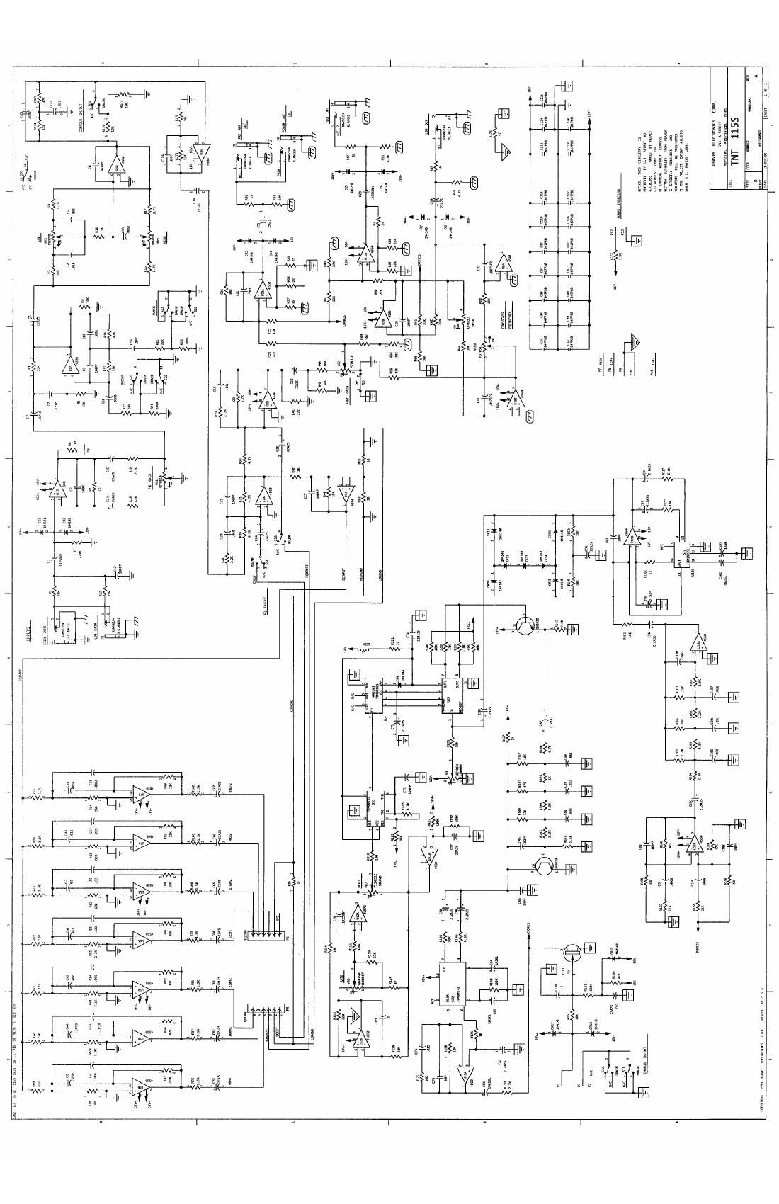 Peavey TNT 115S Schematics