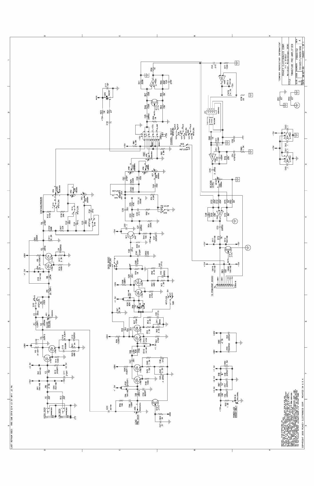 Peavey Transtube Bandit II schematic