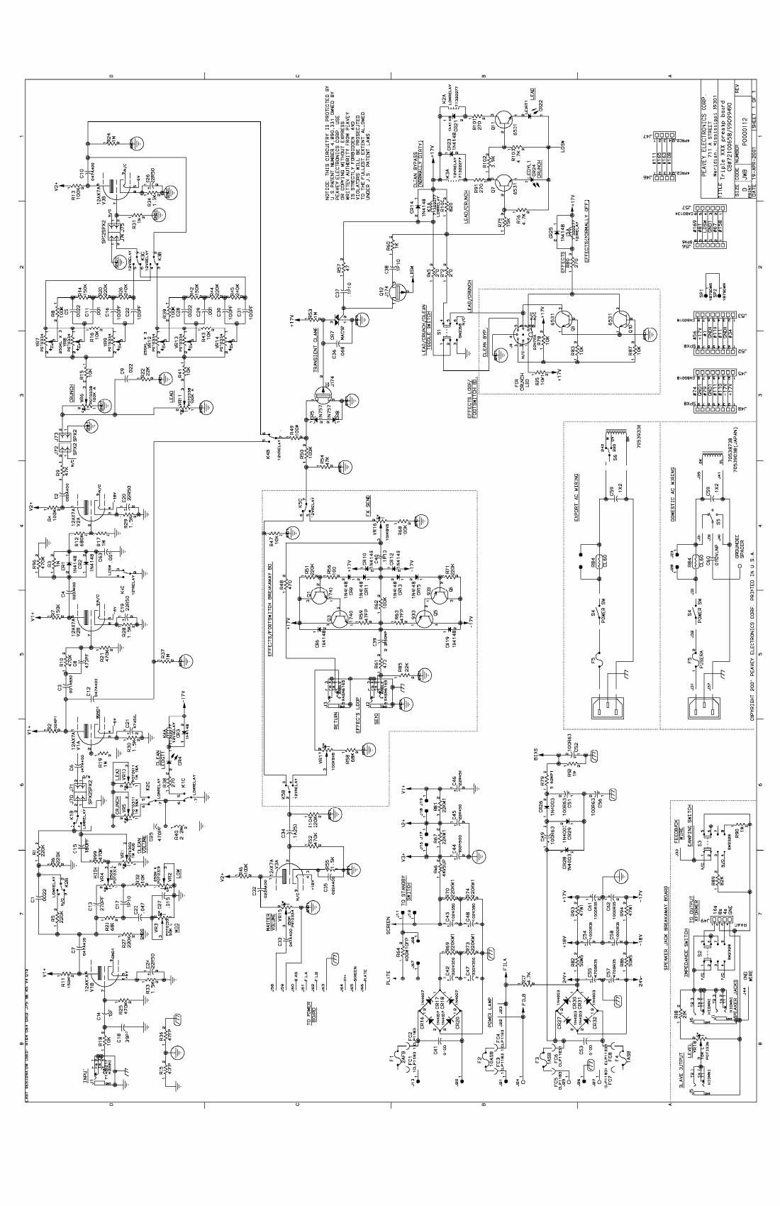 Peavey Triple X Schematics