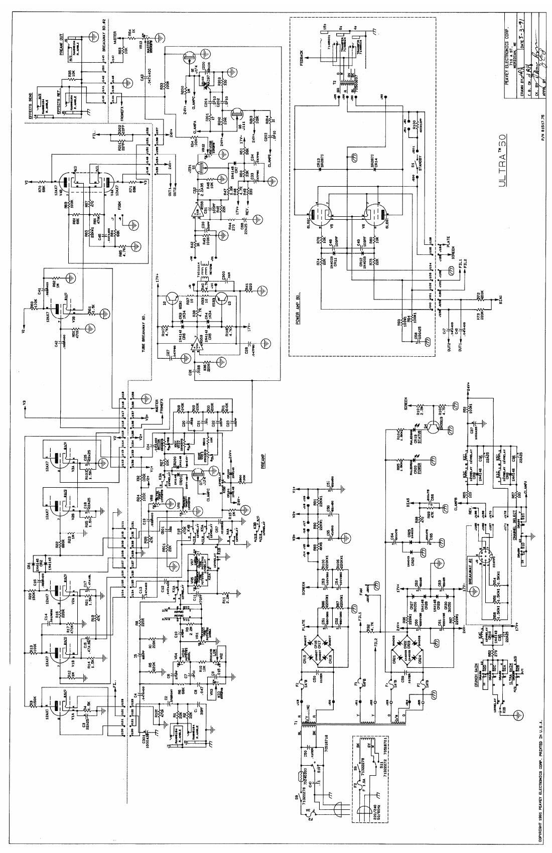 Peavey Ultra 60 Schematic