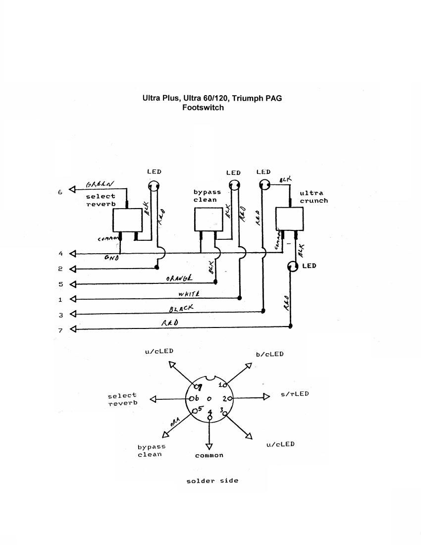 Peavey Ultra Triumph Footswitch Wiring Diagram