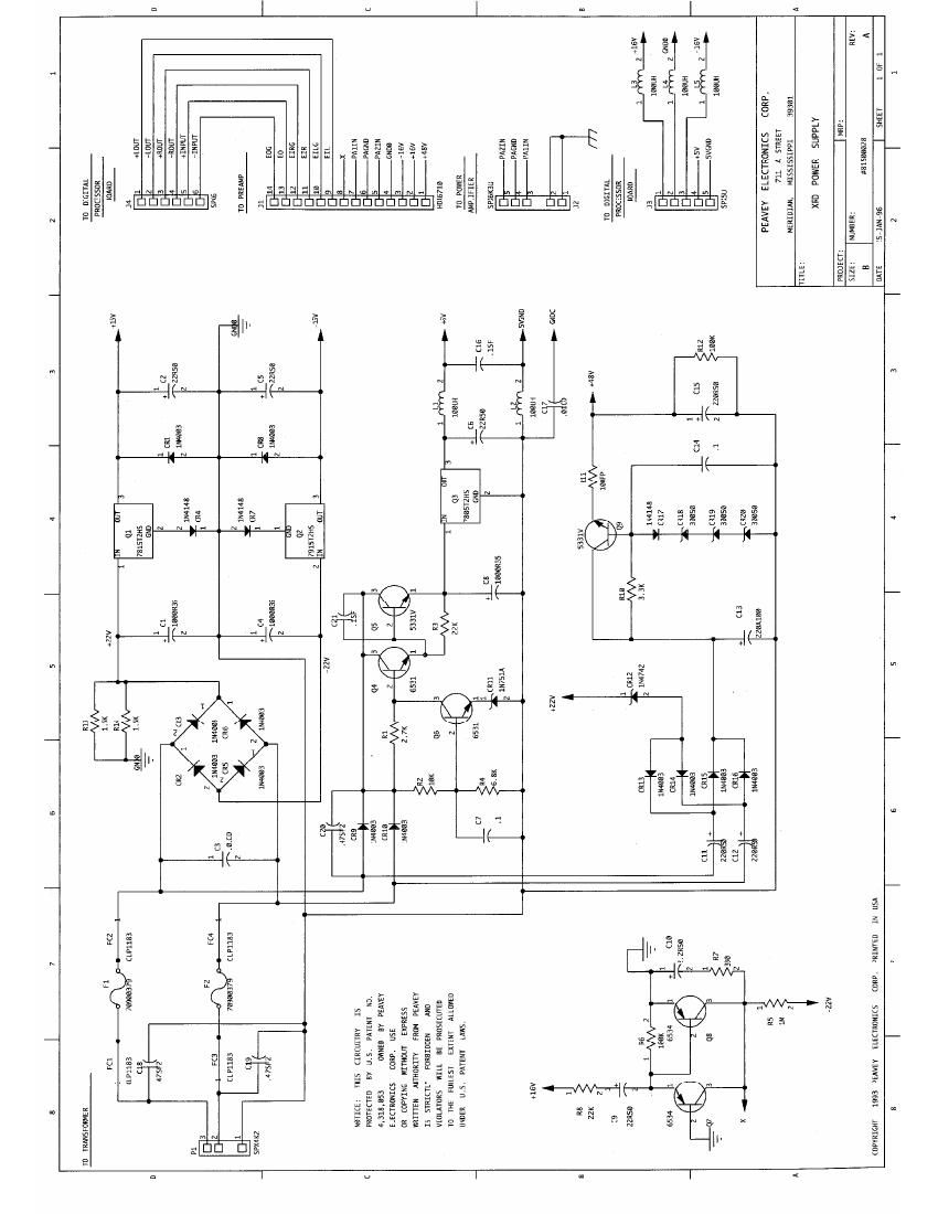 Peavey XRD Schematics