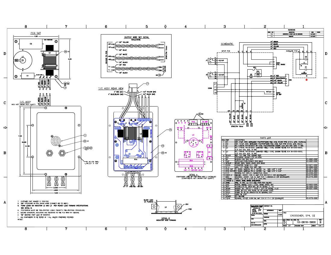 Peavey sp 4 Crossover Schematic