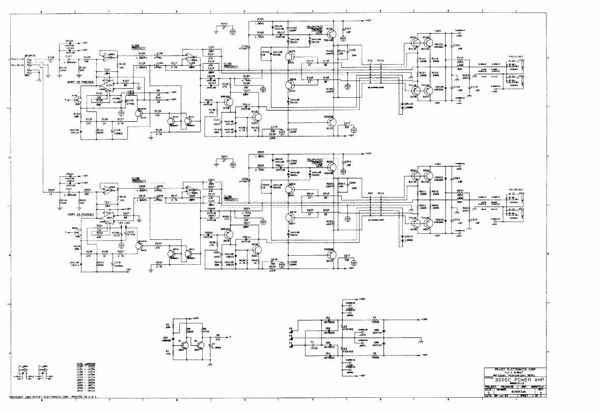 Peavey XR 680E Schematics