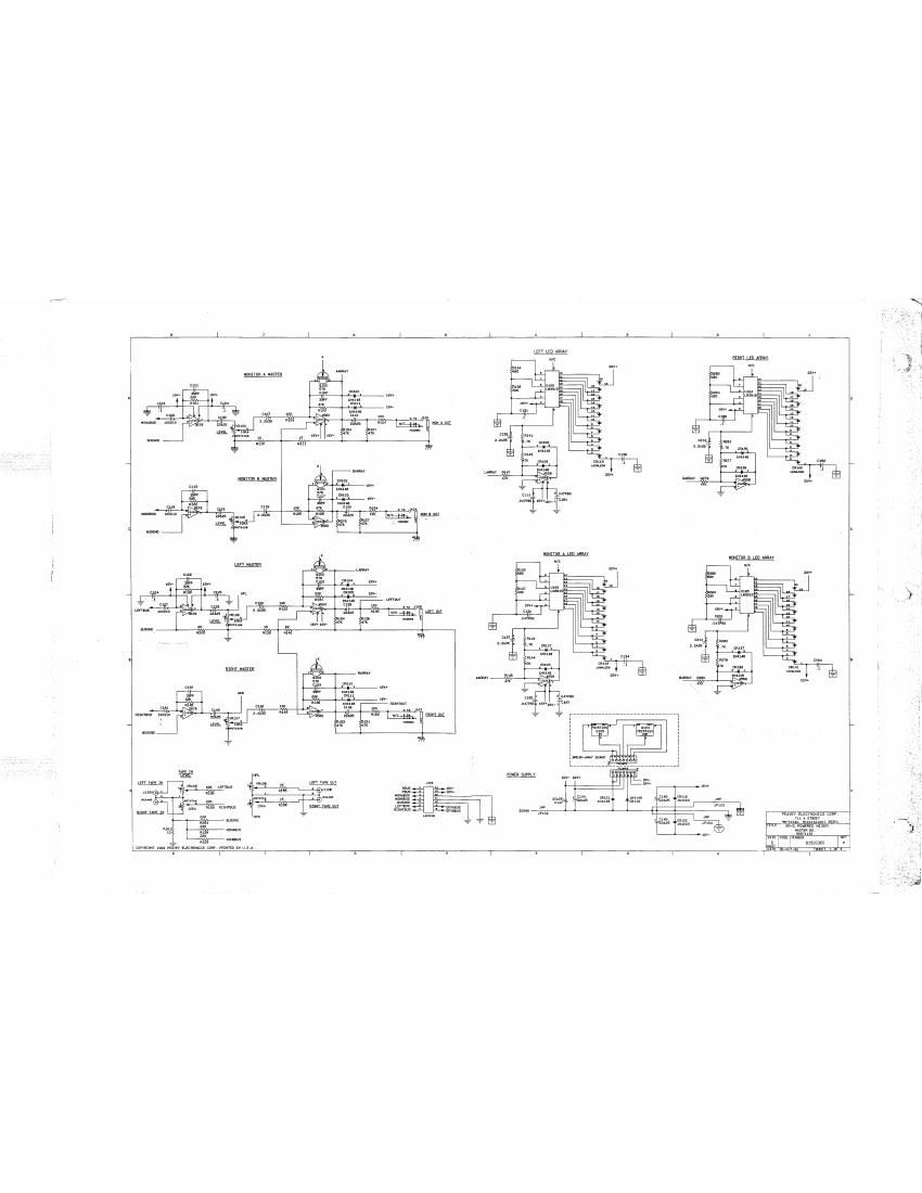 Peavey XR 800D 1200D 1600D Preamp Schematics