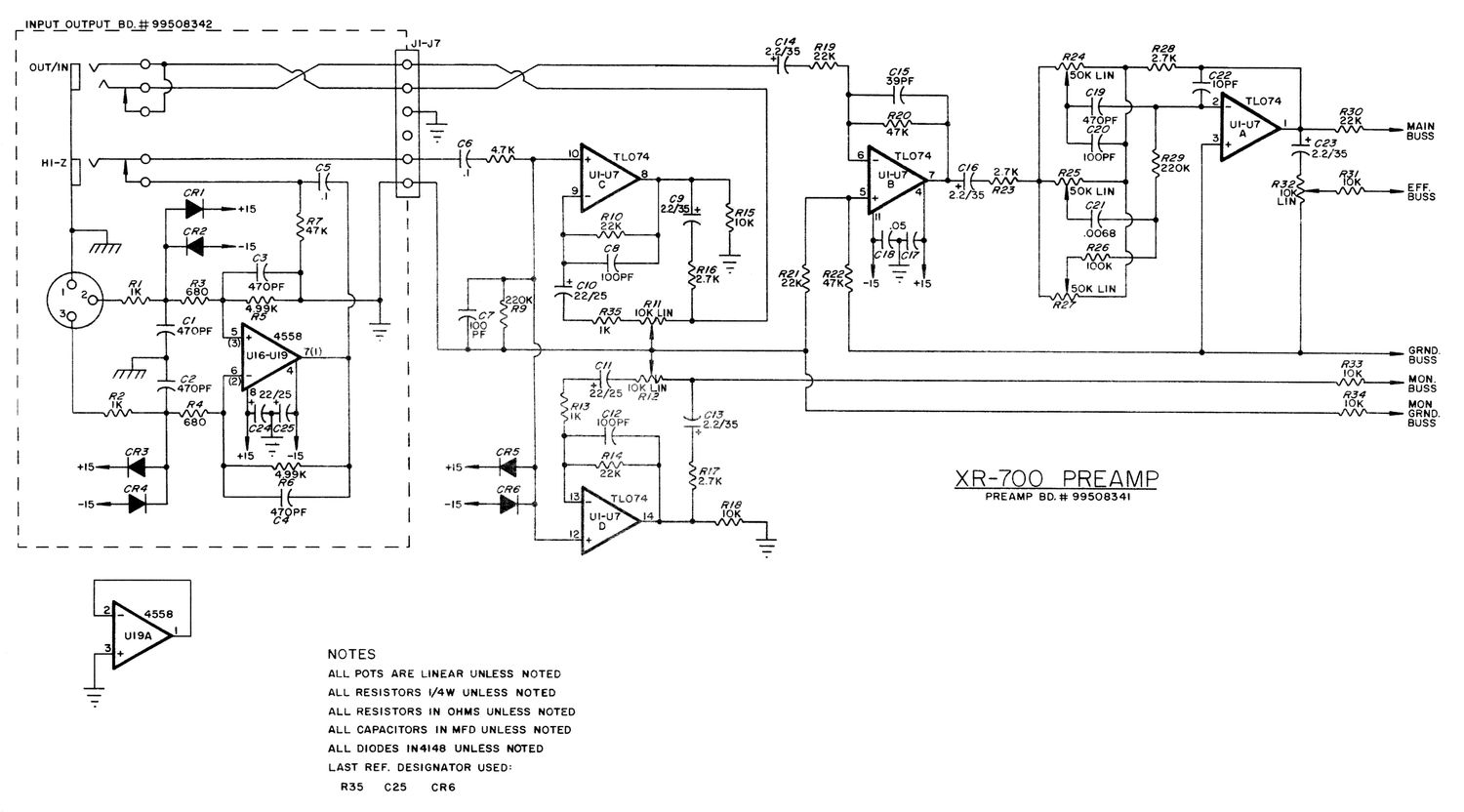 Peavey xr 700 preamp