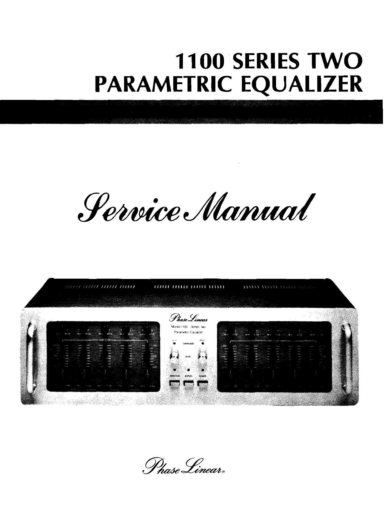 Phase Linear 1100 Series Two Service Manual