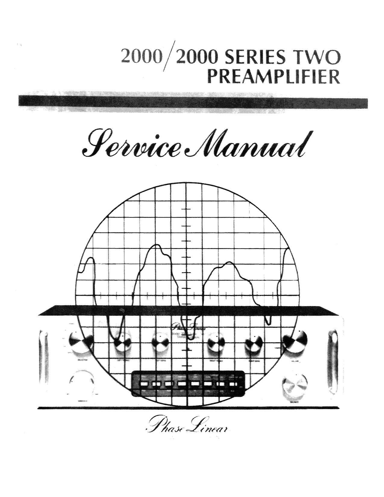 Phase Linear 2000 S2 Service Manual