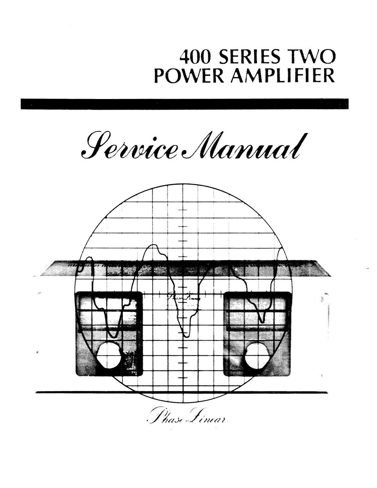 Phase Linear 400 S2 Service Manual