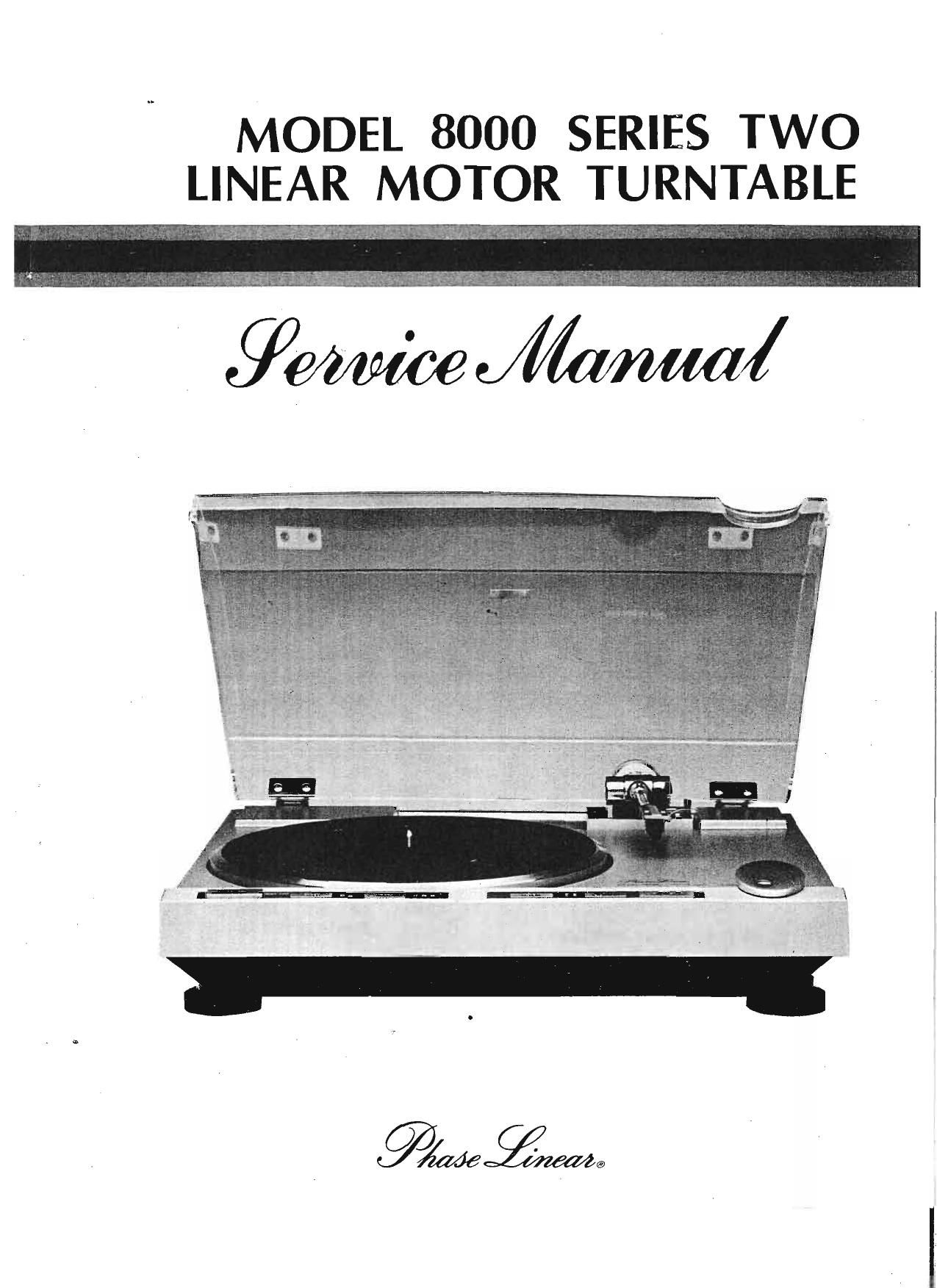 Phase Linear 8000 Series Service Manual