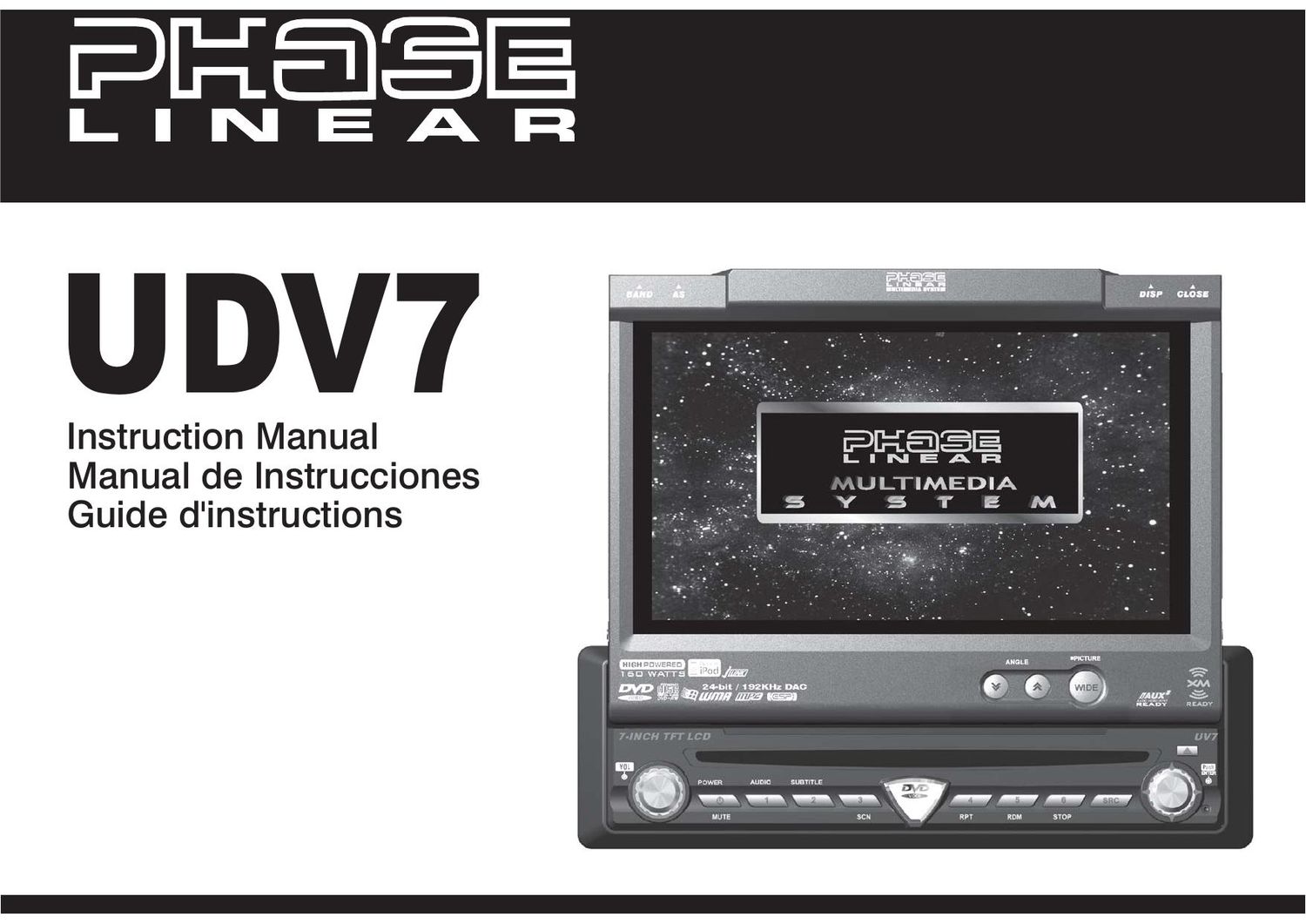 Phase Linear UDV7 Owners Manual