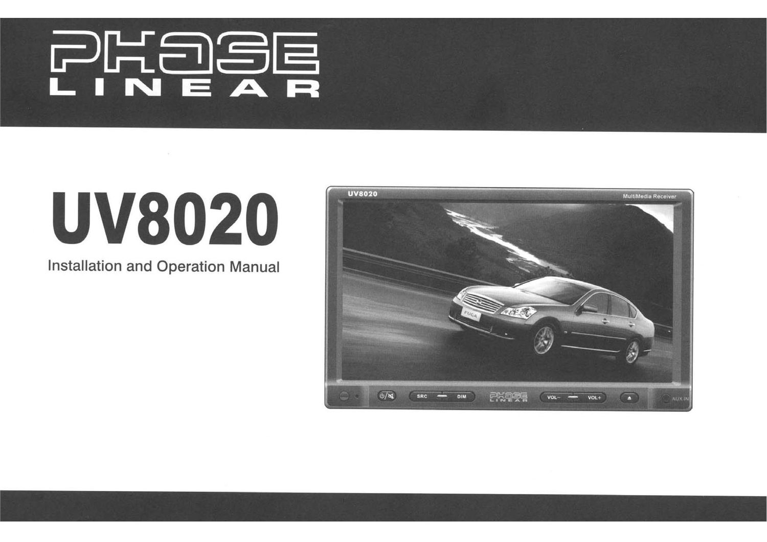 Phase Linear UV 8020 Owners Manual