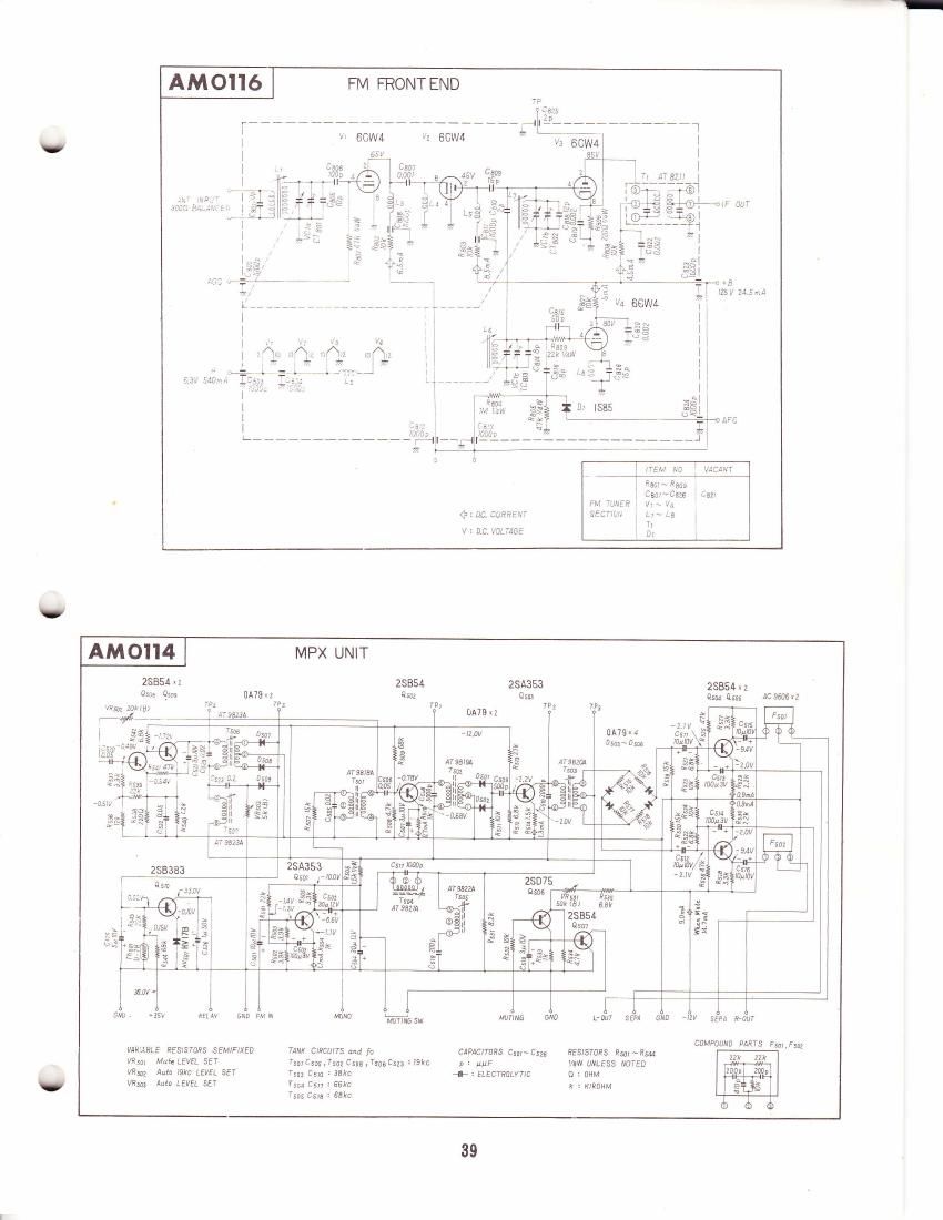 pioneer am 0114 schematic