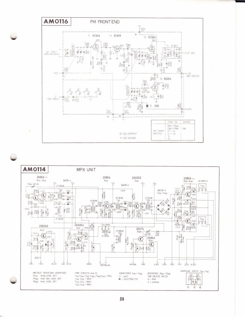 pioneer am 0114 schematic
