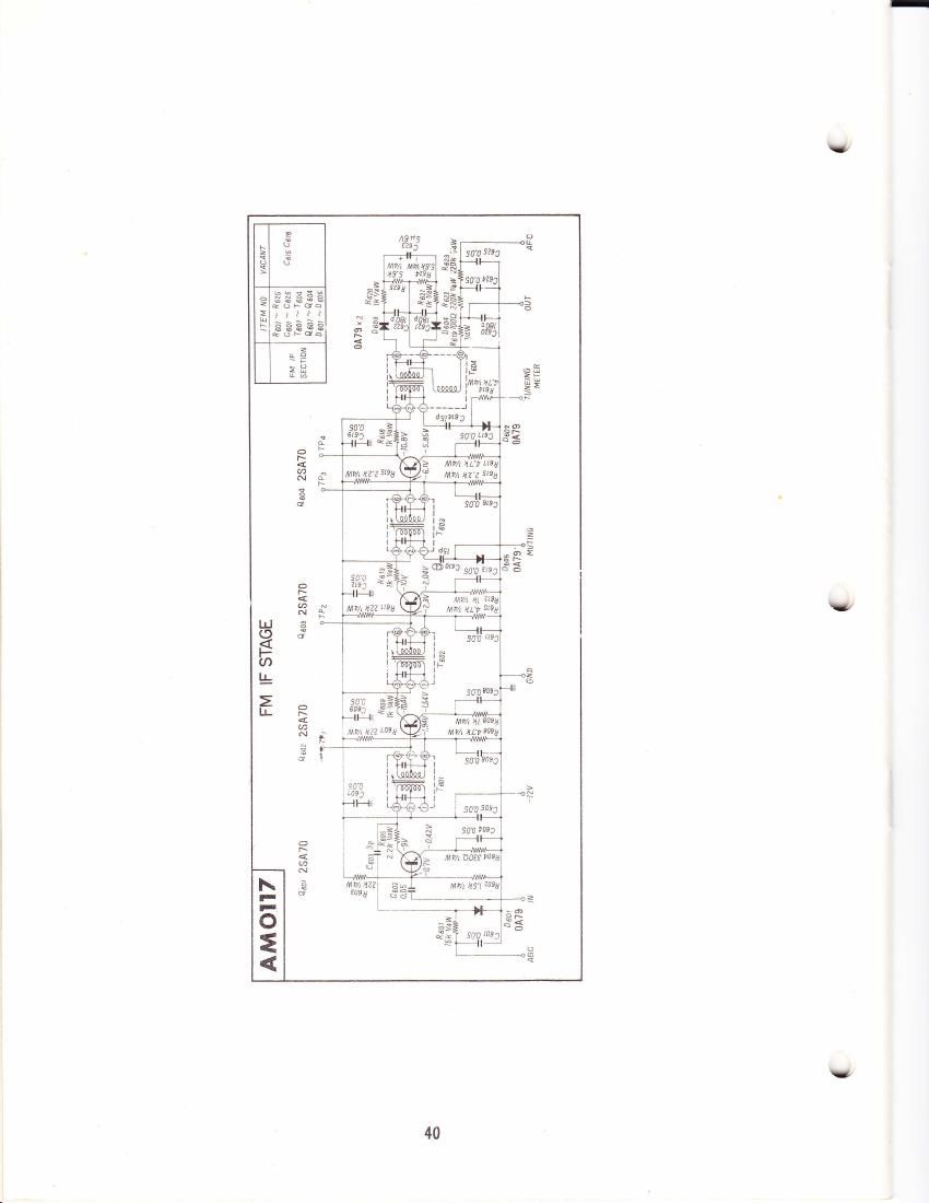 pioneer am 0117 schematic