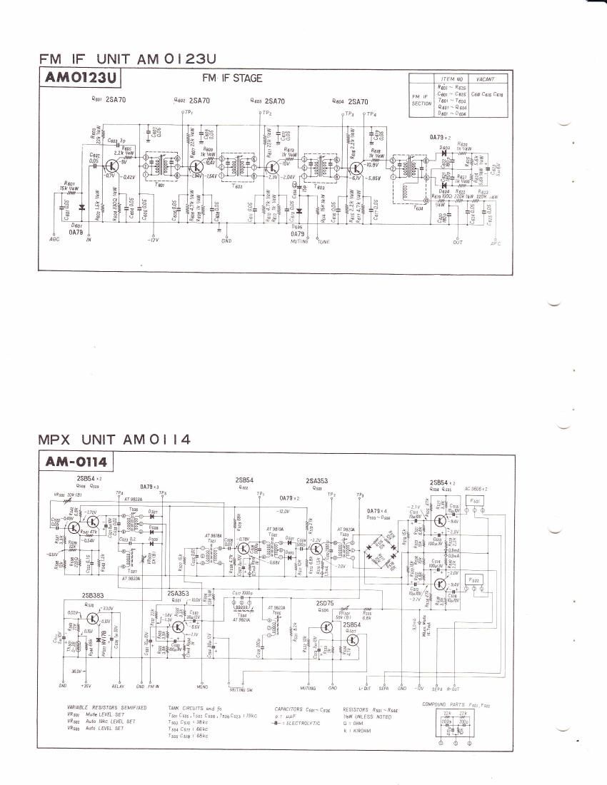 pioneer am 0123 u schematic