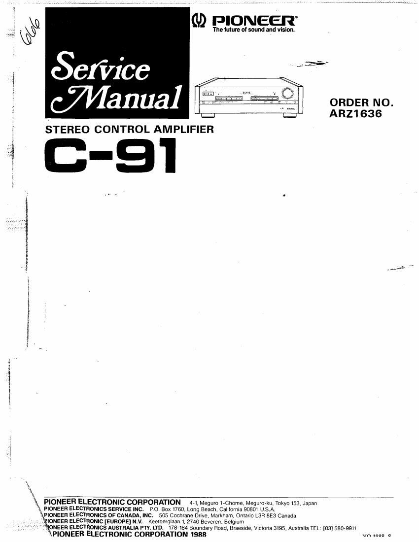 Pioneer C91 Service Manual 2