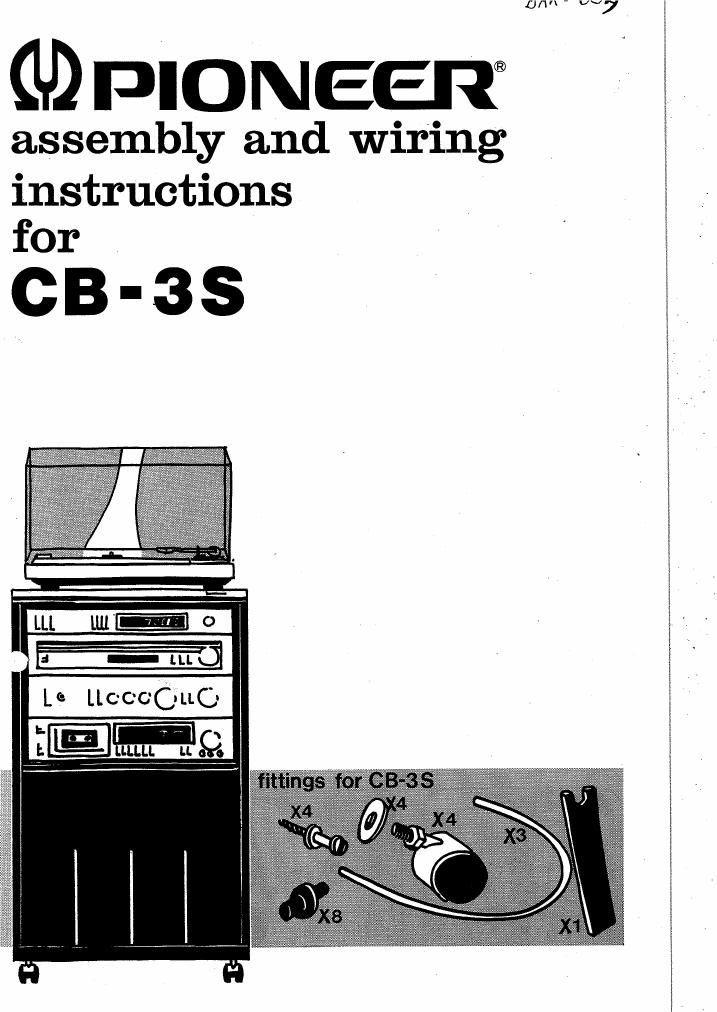 pioneer cb 3 s owners manual
