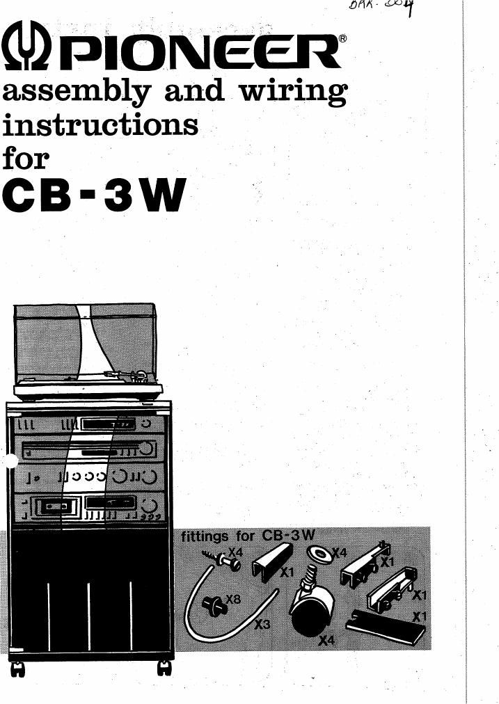pioneer cb 3 w owners manual