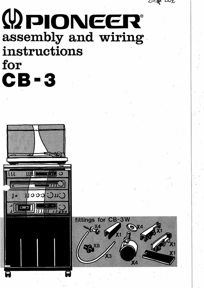 pioneer cb 3 owners manual