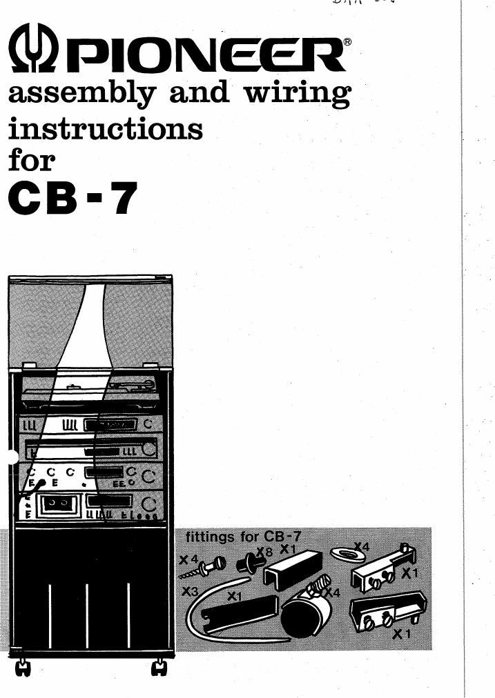 pioneer cb 7 owners manual