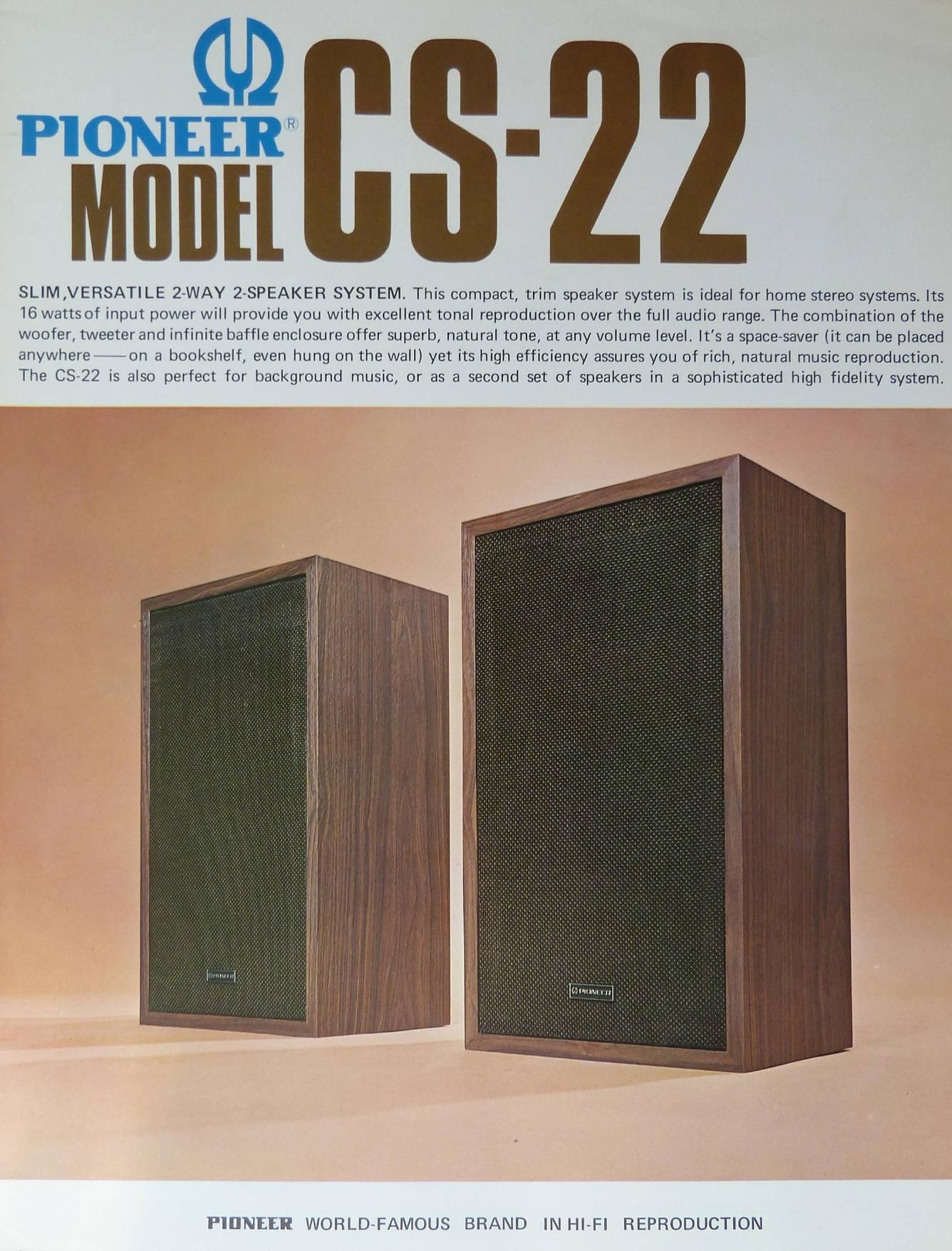 pioneer cs 22 brochure