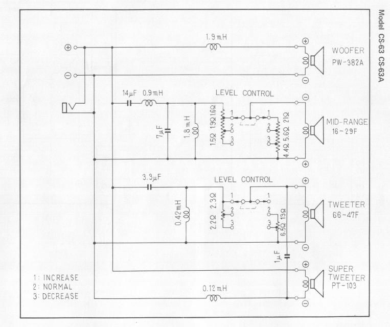 pioneer cs 63 schematic