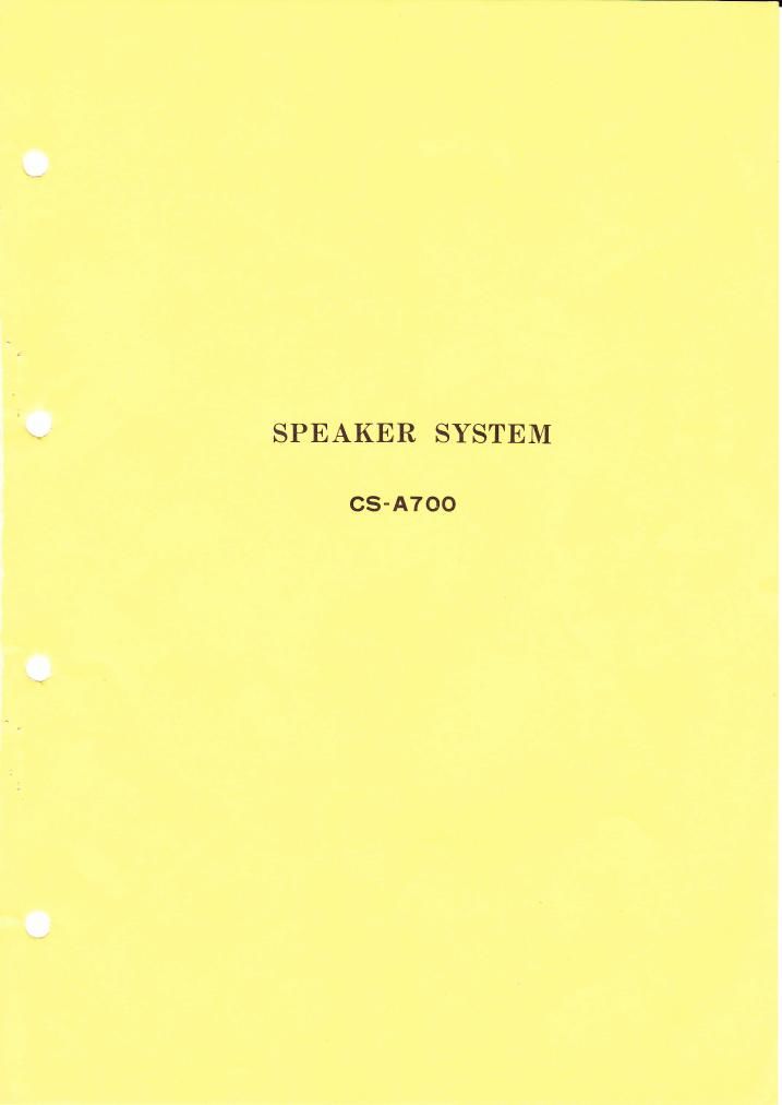 pioneer csa 700 service manual