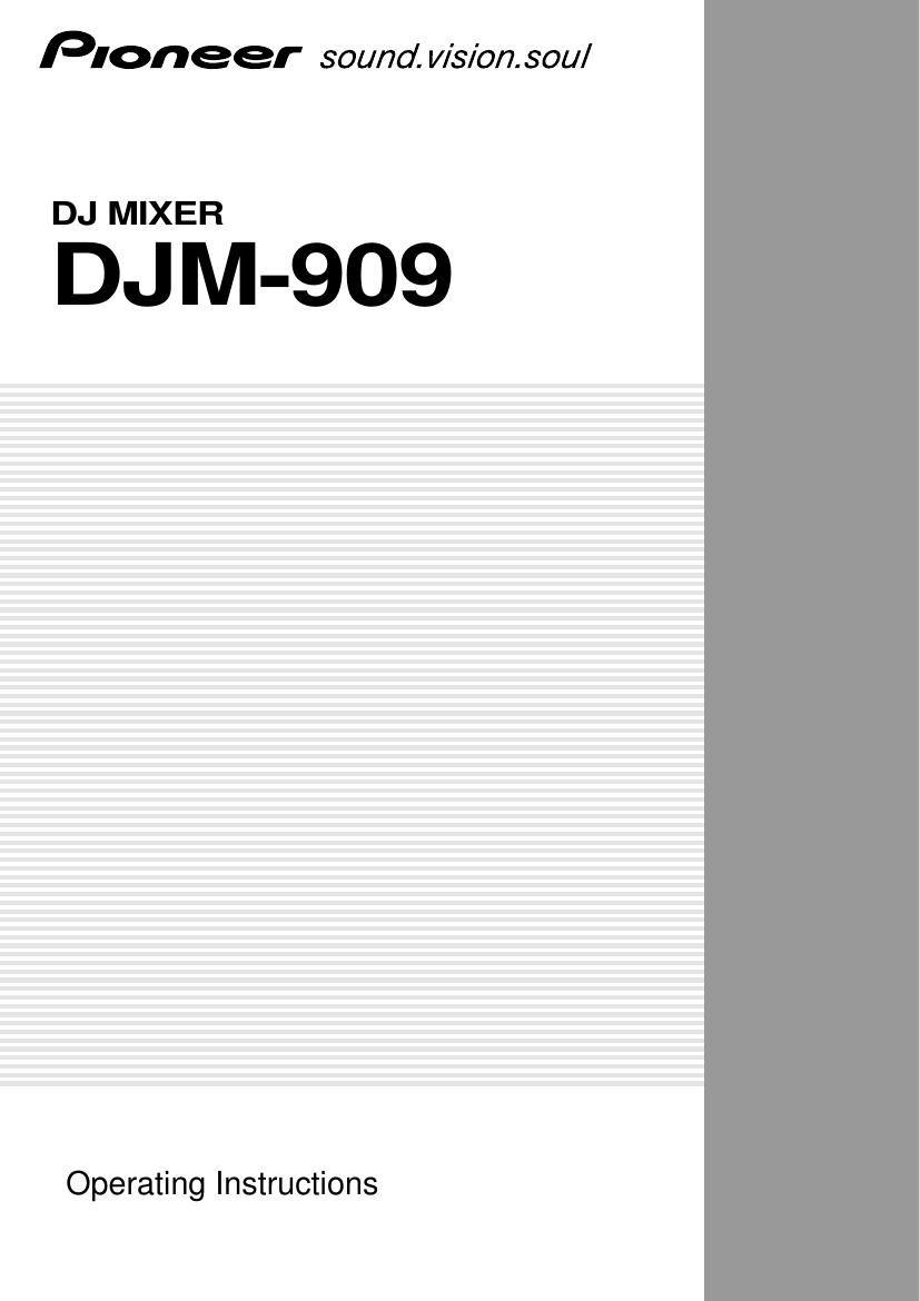 pioneer djm 909 owners manual