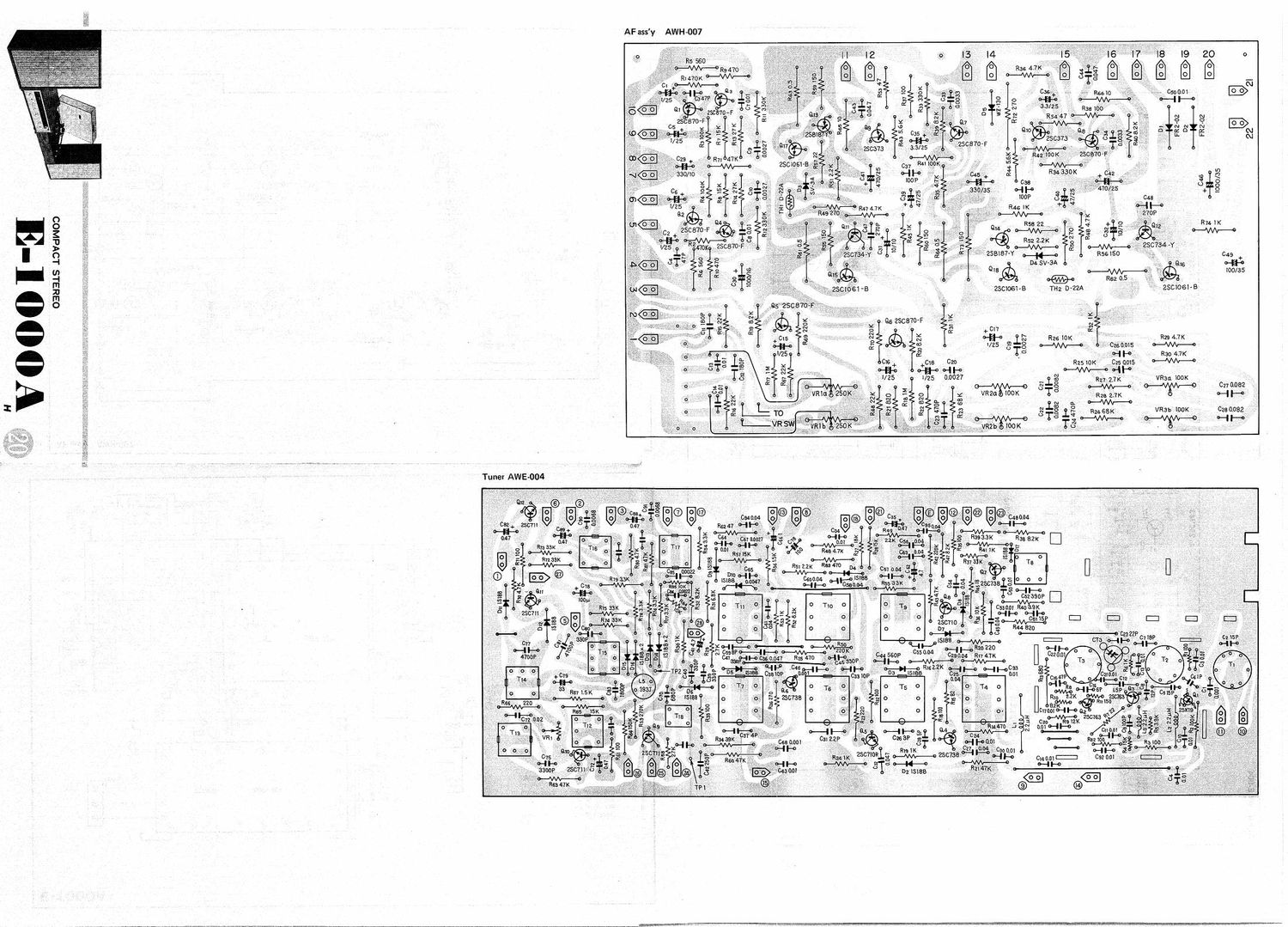 pioneer e 1000 a schematic