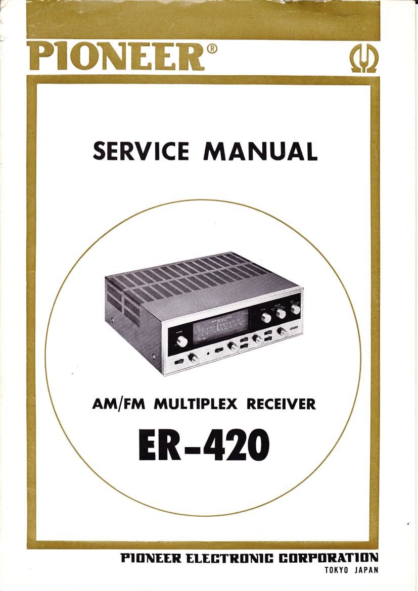 pioneer er 420 service manual