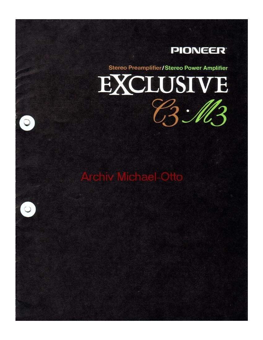 pioneer exclusive m 3 brochure