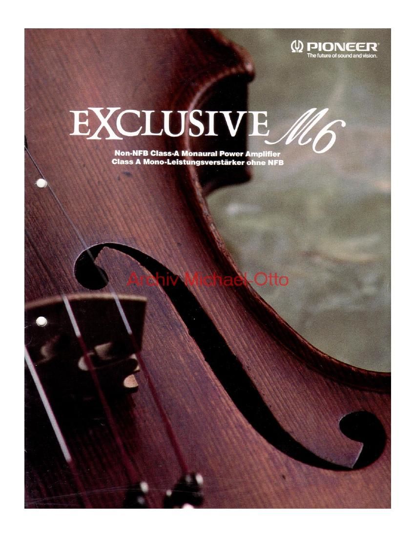 pioneer exclusive m 6 brochure