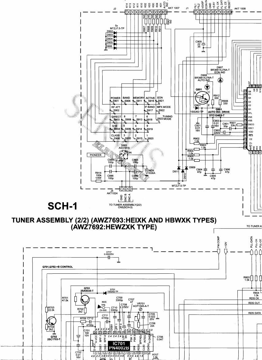 pioneer f 304 rds schematic