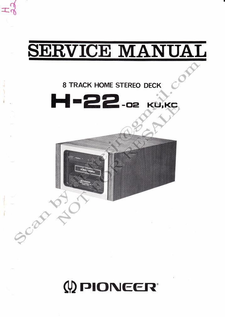 pioneer h 22 service manual