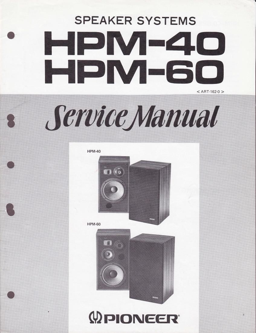pioneer hpm 40 service manual
